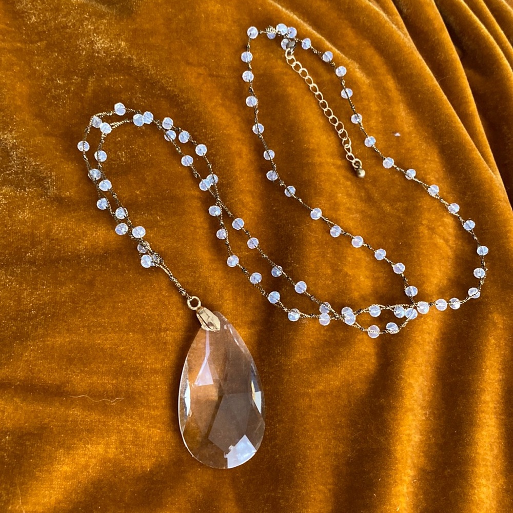 Glas Pendant beaded Necklace
